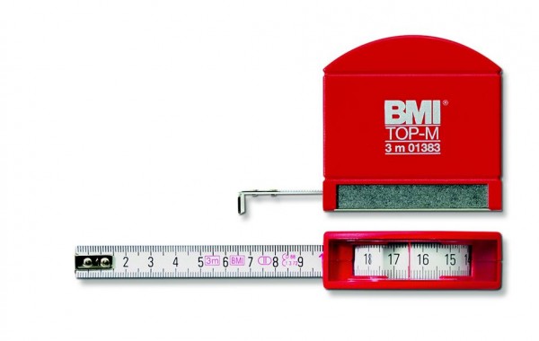 BMI Taschenbandmaß Top M mit Innenmessung, Länge 2m, 406241030