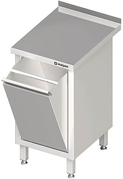 Stalgast Arbeitsschrank mit Abfallkipper, 450x700x850 mm, mit Aufkantung, verschweißt, VAS04709A