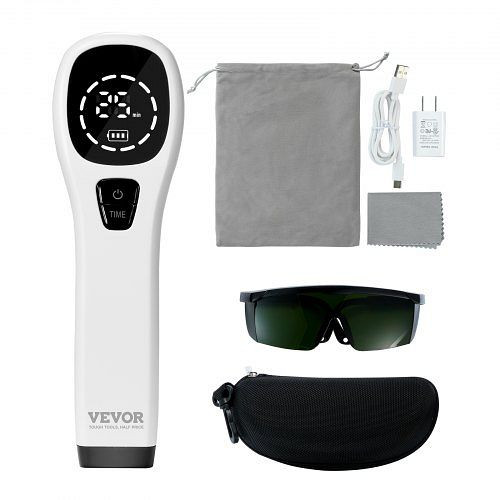 VEVOR Rotlicht-Therapiegerät Rot-und Nahinfrarot-Lichttherapie mit LED-Anzeige 12*650nm + 4*808nm, SCHGZLY16KWBVCK5LV2