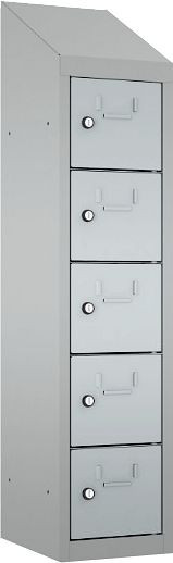 Eurobox Schließfach/Kantinenschrank, hängend, 1 Abteil, 5 Fächer, 0905-024105