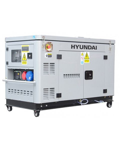 HYUNDAI Diesel Generator, Generator Max. Leistung: 12.5 kVA (400 V) / 10.0 kW (230 V), DHY12000XSE-T D