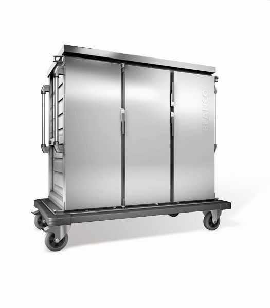 B.PRO TTW 24-115 EDE Tablett-Transportwagen, einwandig, 3 Flügeltüren / 3 Schrankräume, 573726