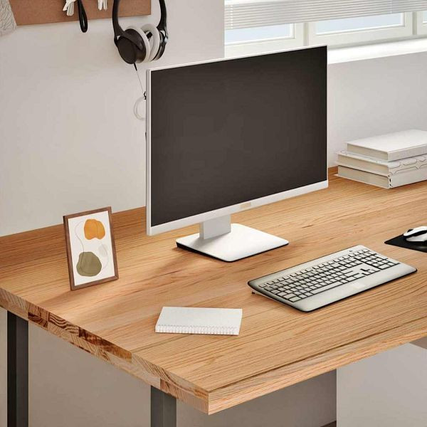 vidaXL Schreibtischplatte Hellbraun 220x90x4 cm Massivholz Eiche, 3282877