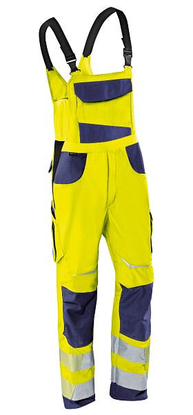 Kübler REFLECTIQ Latzhose PSA 2, Farbe: warngelb/dunkelblau, Größe: 46, 3207 8340-3448-46