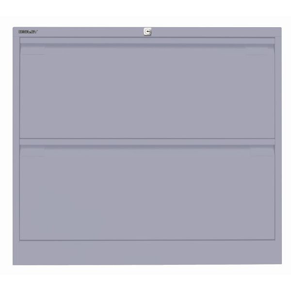 Bisley Hängeregistraturschrank, doppelbahnig, 2 HR-Schubladen, 656 lilac, DF2656