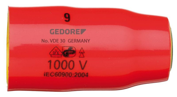 GEDORE VDE-Steckschlüsseleinsatz 3/8" 6-kant 14mm, 2946459