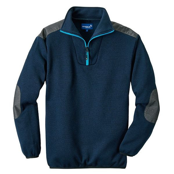 Scheibler Troyer Mellum Pullover, blau/schwarz-meliert, Größe: XL, 8725-XL