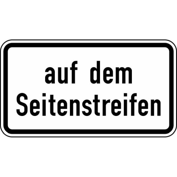 Stein HGS Auf dem Seitenstreifen Nr. 1053-34, 750 x 412 mm, Flachform 3 mm, RA1, 1053-34-313