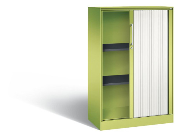 C+P Rollladenschrank Asisto, H1310xB800xT435mm, Farbe: Viridingrün / Verkehrsweiß, Bügelgriff, 3 OH, 143033-000 S10080