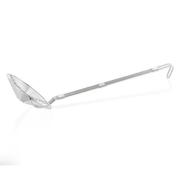 WAS Frittierlöffel mit Hakenstiel, Durchmesser 18 cm, Chromnickelstahl, 2094180