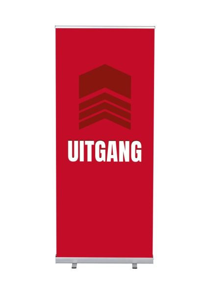 Showdown Displays Roll-Banner Budget 85 Komplettset Ausgang Rot Niederländisch, RBB085LSFI383