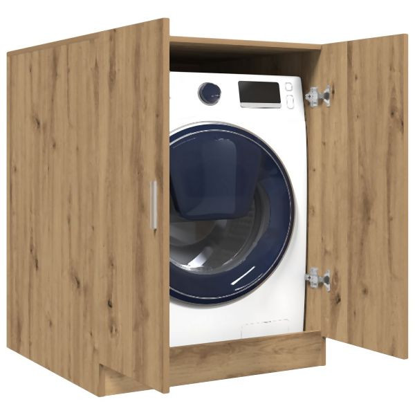 vidaXL Waschmaschinenschrank Artisan-Eiche 70,5x71,5x91,5 cm, 856641