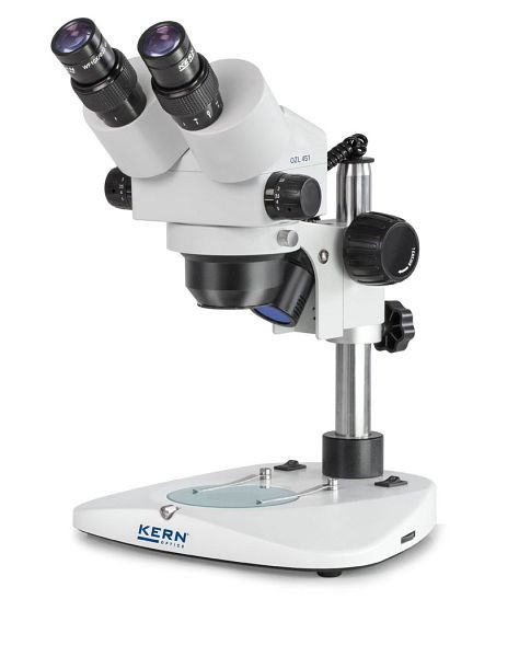 KERN Optics Stereo-Zoom-Mikroskop, Greenough 0,75 x - 5 x, Binokular, Eyepiece HSWF 10 x / Ø 23mm, OZL 451