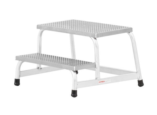 HYMER Maschinentritt, 2 Stufen, Standhöhe 0,40 m, 6878263