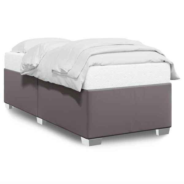 vidaXL Bettgestell Grau 80x200 cm Kunstleder, 3284534, 8721102694165