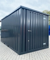LagerContainerXXL 4 Meter Lagercontainer RAL7021 mit Einflügeltür, A7740