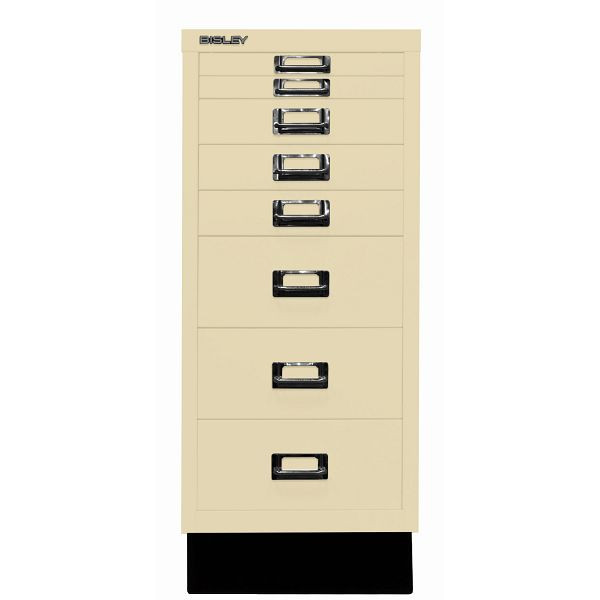 Bisley MultiDrawer™, Inkl. Sockel, DIN A4, 8 Schubladen, 606 creme, L298S606