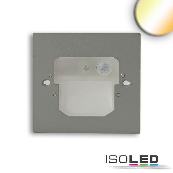 ISOLED LED Wandeinbauleuchte Sys-Wall68 230V, mit PIR Sensor, 2W, ColorSwitch 3000/4000/6000K, ohneCover, 115606