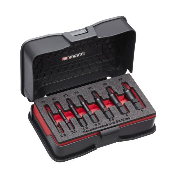 Facom OGV Schrauben- & Bolzenausdreher-Set 7-teilig, SXE.J7MGRPPB