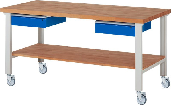 RAU Fahrbare Werkbank 7002A7, 2000x900x1000mm, 4 Lenkrollen, 05-7002A7-209B4S4.11