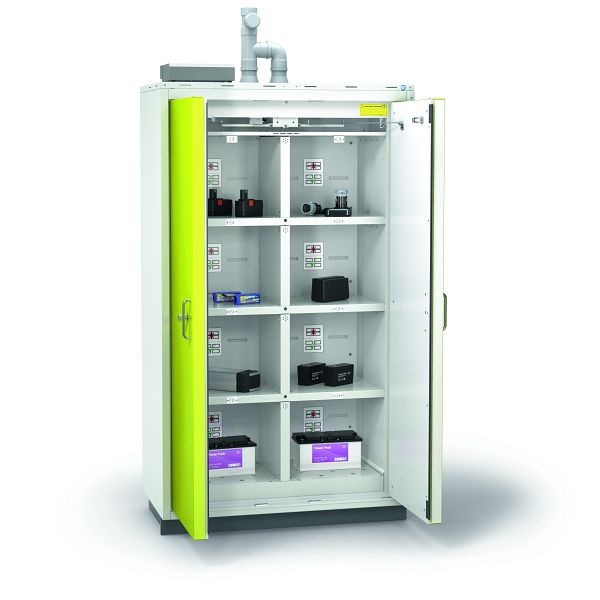 Düperthal Sicherheitsschrank für Lithium-Ion Batterie Lagerung Typ 90 BATTERY standard XL, 2 Seiten, 69-201267-032