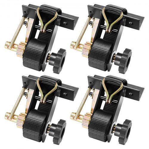 VEVOR Spanngurte 38mm x 2,25m, J-Haken, 226,8 kg Traglast, Ladungsgurt mit Schnallenverschluss (4er-Pack), FGTJJLGDD4J0VCZS8001V0