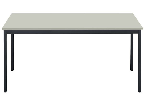 Bisley MULTI Desking Mehrzwecktisch, rechteckig 19 mm, Dekor G grau, Gestell anthrazitgrau, H 740 x B 1800 x T 800 mm, MT1808G334