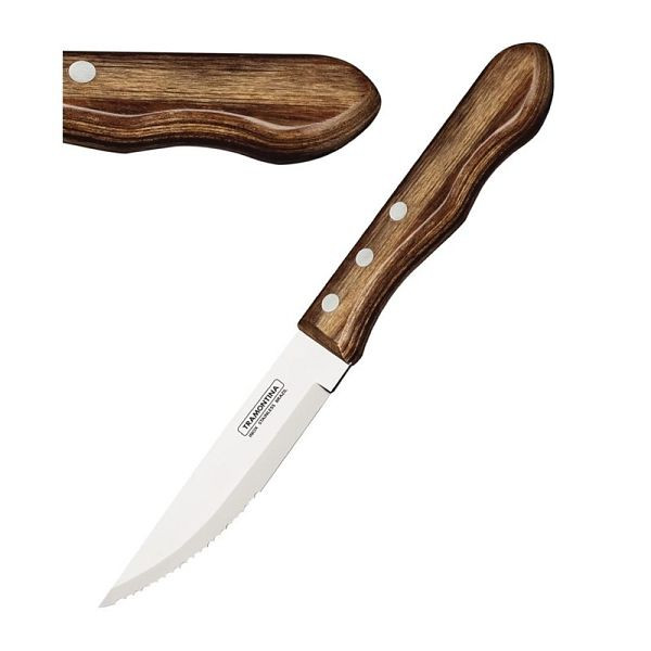 Tramontina Jumbo Steakmesser, VE: 4 Stück, 25 cm lang, 18/0 Edelstahl, GE994
