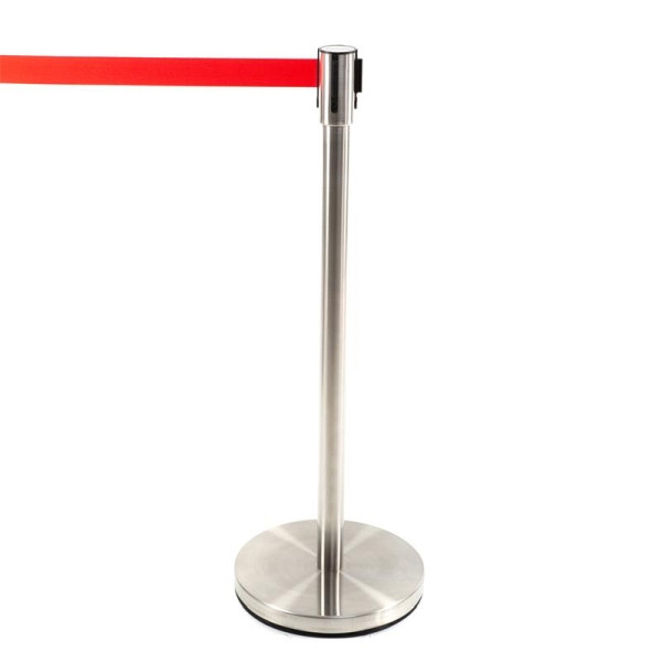ALLPAX Stange für Eleganter STOPPO Abgrenzungsständer, matt, Zugband ROT, 200 cm, 10001935