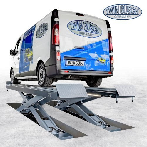 Twin Busch Auffahrscherenhebebühne 5.0 t - Unterflur - GREY-Line, TWSA-50U-400-G