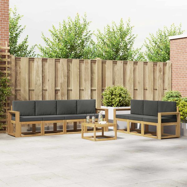 vidaXL Outdoor-Sofagarnitur 7-teilig, 3387356, 8721288778642
