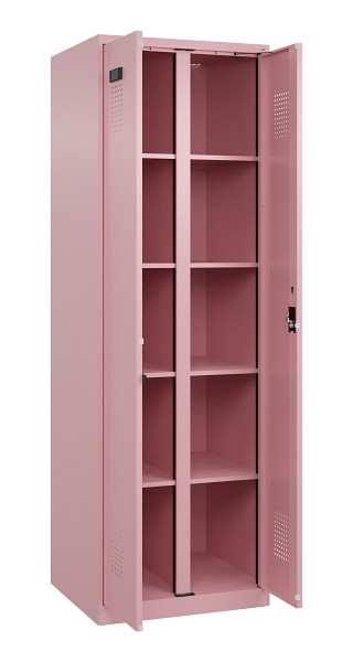 C+P Wäsche-Spind Evolo PLUS, 2 Abteile, 1850x600x500mm, 3015/3015, Verschluss Zylinderschloss, 049002-20B S10051