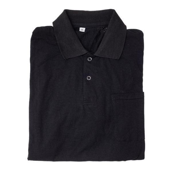 ALLPAX ESD Polo Shirt Gr. XL- Schwarz V-Ausschnitt, 10005006
