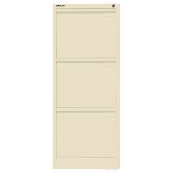 Bisley Hängeregistraturschrank, einbahnig, 3 HR-Schubladen, 669 hellelfenbein, 3633669