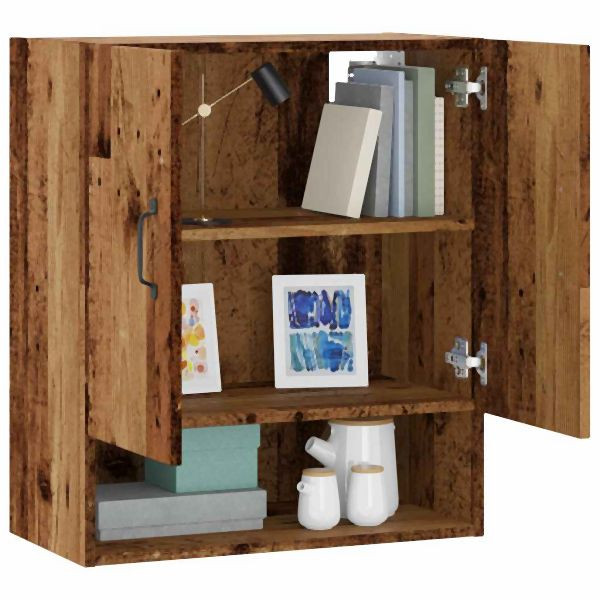vidaXL Wandschrank Altholz-Optik 60x31x70 cm Holzwerkstoff, 857067