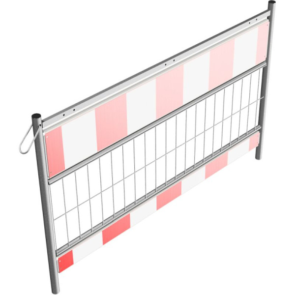 Stein HGS Schrankenzaun -Cordon Perfect-nach TL mit Tastleiste, 1,60 m / Typ 1 (RA1) / rot-weiß / 19 kg, 33316
