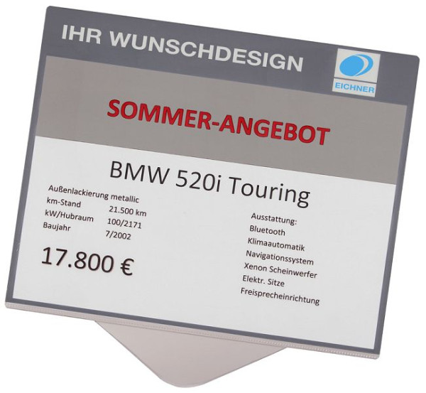Eichner Verkaufsschilder mit individuell bedruckbarem Rand, Format: DIN A3 quer, VE: 5 Stück, 9219-01003