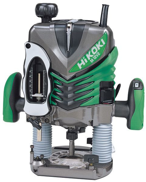 HiKOKI Oberfräse 12mm, 2000W, Ø 12mm, 65mm Tauchtiefe, Elektronik, M12V2 (Transportkoffer), M12V2WSZ