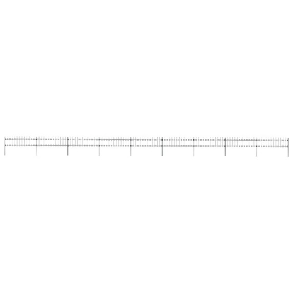 vidaXL Gartenzaun mit Speerspitzen Stahl 15,3 x 0,6 m Schwarz, 277601