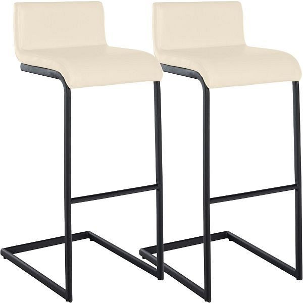 CLP Barhocker Newport B Kunstleder, creme, VE: 2 Stück, 327316