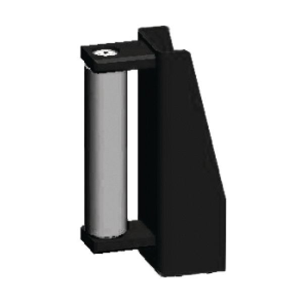 Metallkraft seitliche Führungsrolle starr, schwarz, 3640261