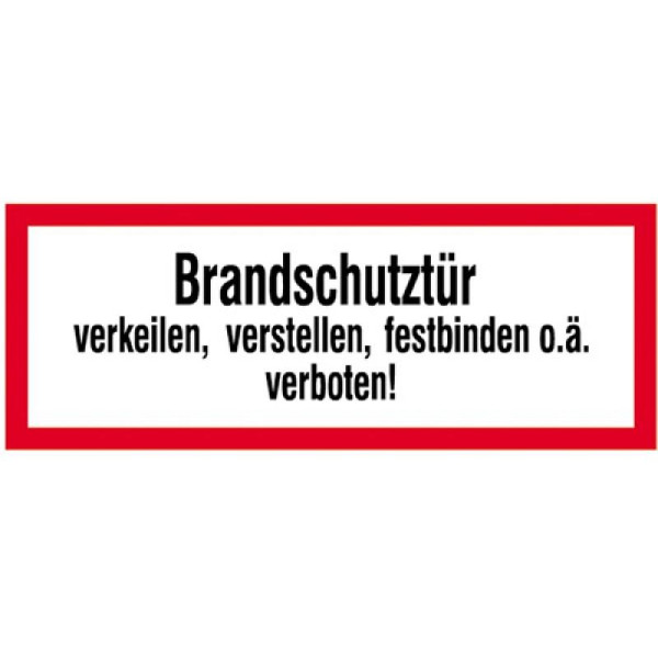 Stein HGS Hinweisschild, Brandschutztür III, Folie,reflektierend, 26.2550