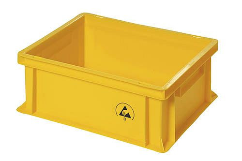 Bedrunka+Hirth IDP-STAT® Sichtlagerkästen - ableitfähig, rot, Maße in mm (BxTxH): 300 x 400 x 120, E5311.R.10