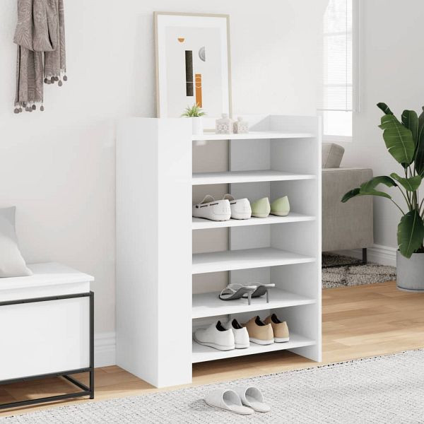vidaXL Schuhschrank Weiß 74,5x37,5x100 cm Holzwerkstoff, 848430