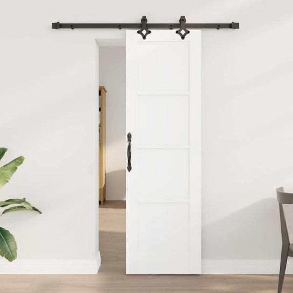 vidaXL Schiebetür-Set ORKDAL Weiß und Schwarz 61 x 198.5 cm, 3333605