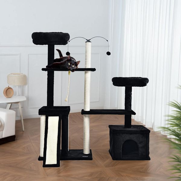 HOME DELUXE Kratzbaum JAX, Schwarz, 49990, 4058166257963