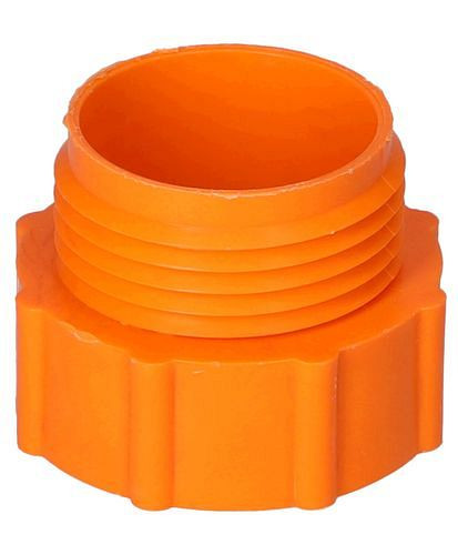 DENIOS Gewindeadapter von 2" fein (l) auf Trisure grob (A), orange, 117107