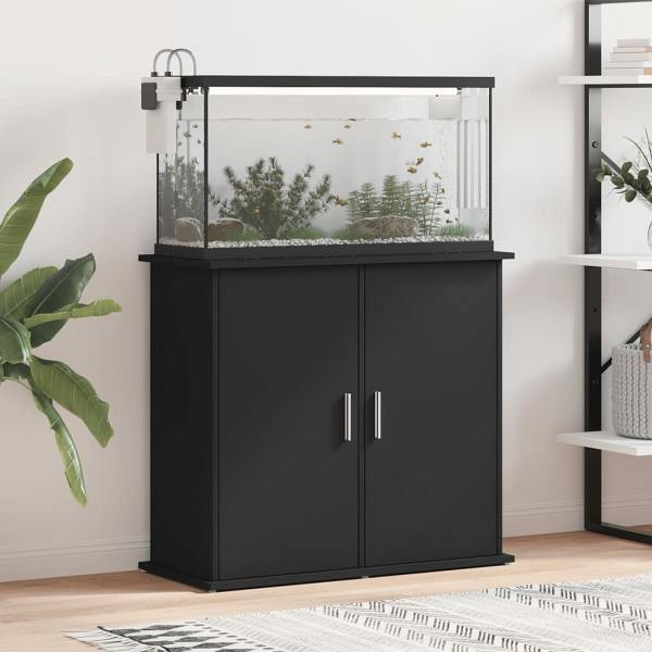 vidaXL Aquariumständer Schwarz 81x36x73 cm Holzwerkstoff, 833624