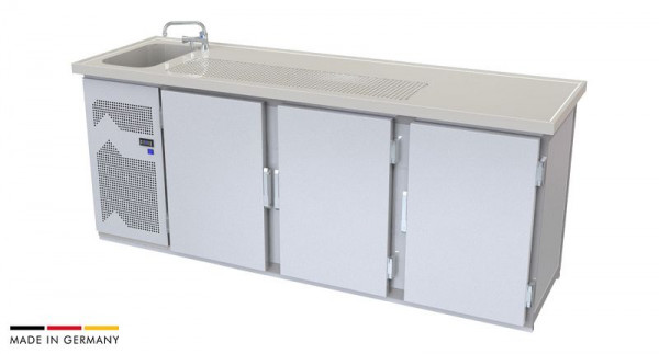 hefa Theke Novis 23/1L-TTT, Abmaße: 950 x 2.300 x 650/700 mm, Novis 23/1L-TTT