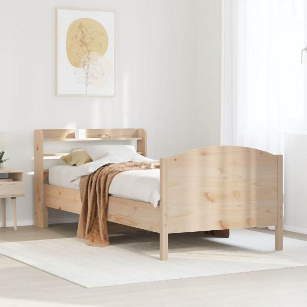vidaXL Massivholzbett ohne Matratze 100x200 cm Kiefernholz, 3306981